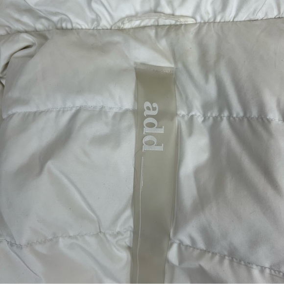 Add Down Revolve Puffer Coat White Jacket Size 2 - Picture 12 of 13